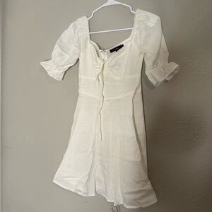 Lulu's Puff Sleeve Dress